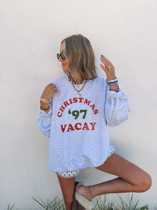 ETTA OG | christmas vacay '97 sweatshirt - ash