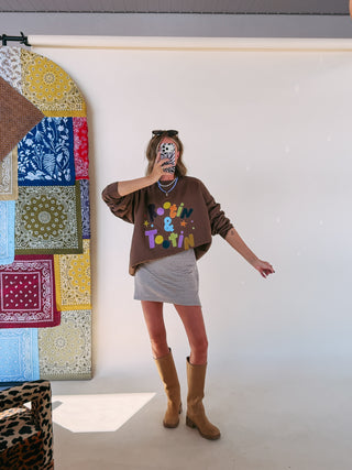 palomino plaid mini skort