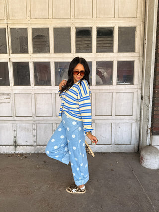 calypso polka dot jeans