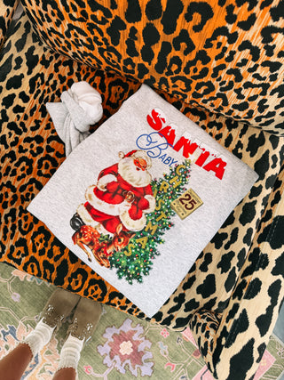 ETTA OG | vintage santa baby sweatshirt - ash