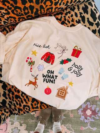 ETTA OG | oh what fun! tee - ivory