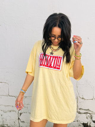 ETTA OG | howdy graphic tee - butter yellow