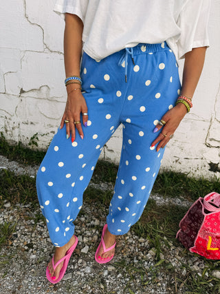 tidal wave polka dot pants