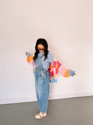 superfly overalls - light denim