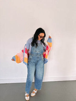 superfly overalls - light denim