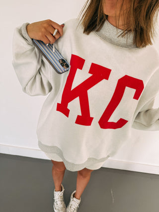 reversible kansas city / KC mock neck