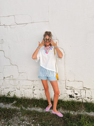 jbd | aloha light wash shorts