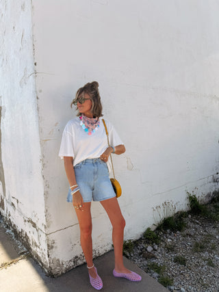 jbd | aloha light wash shorts