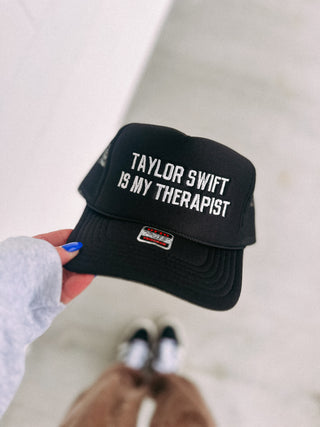 taylor is my therapist trucker hat