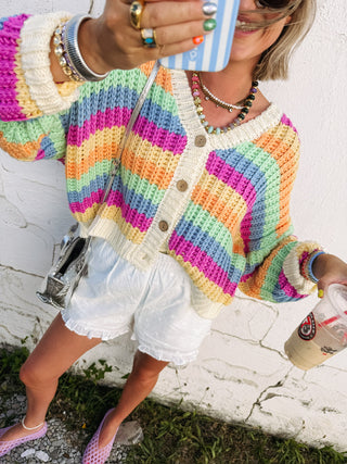 setting sun cardigan