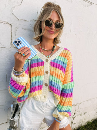 setting sun cardigan