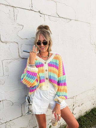 setting sun cardigan