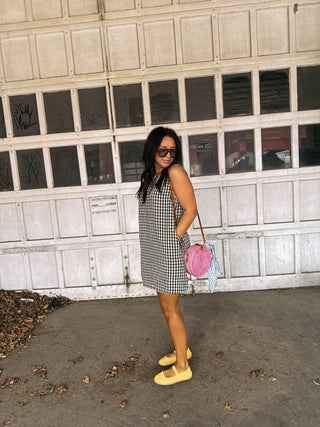 heading west gingham dress