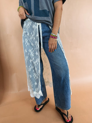 free fallin lace wrap skirt