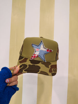 HANDMADE | star trucker hat #5