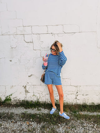 in between two piece set - blue / teal