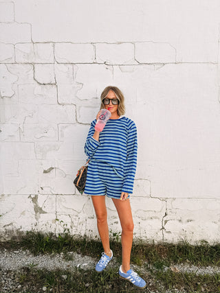 in between two piece set - blue / teal
