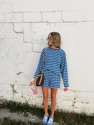 in between two piece set - blue / teal