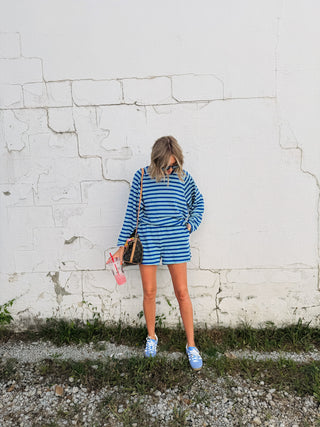 in between two piece set - blue / teal