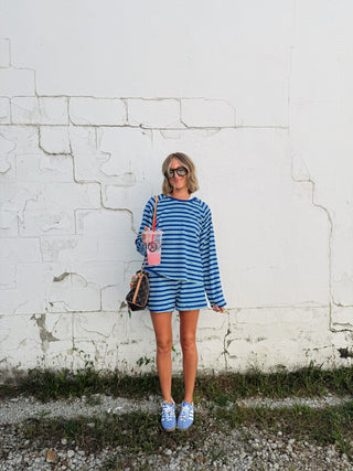 in between two piece set - blue / teal
