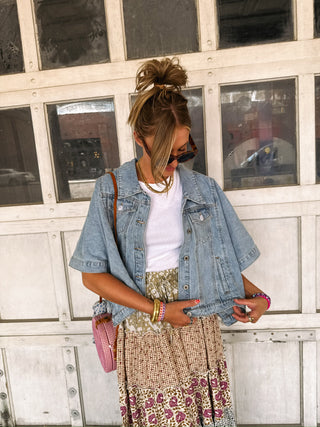 stevie floral maxi skirt