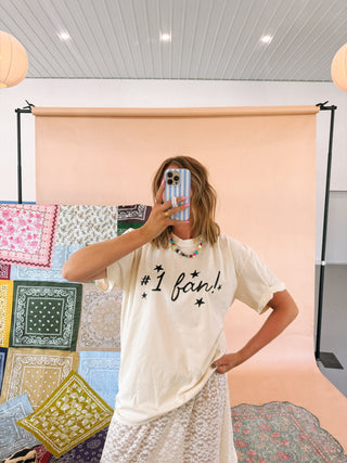 ETTA OG | #1 fan graphic tee - ivory