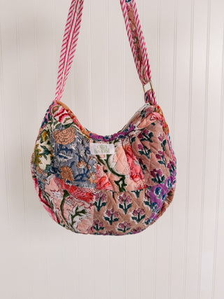 ETTA OG | quilted crossbody bag - peachy