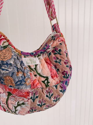 ETTA OG | quilted crossbody bag - peachy
