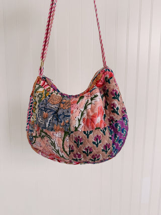 ETTA OG | quilted crossbody bag - peachy