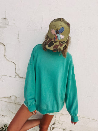 movement mock neck - green