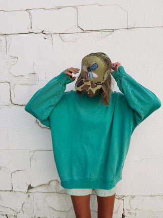 movement mock neck - green