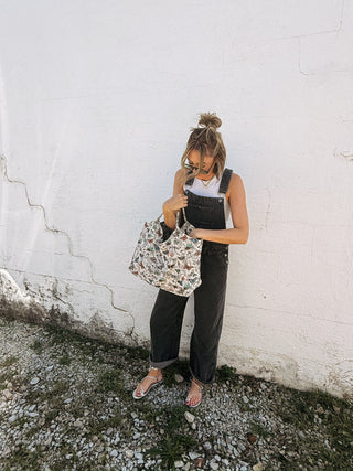 odessa washed overalls - black