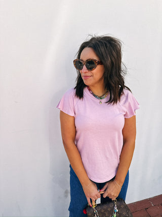 z supply | flutter tee - pink