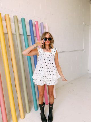 presley polka dot two piece set