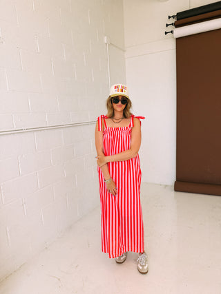 bonnie stripe bow dress