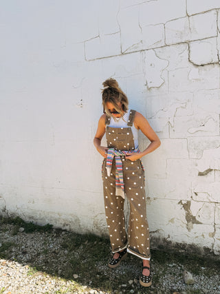odessa polka dot overalls