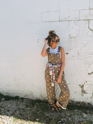 odessa polka dot overalls