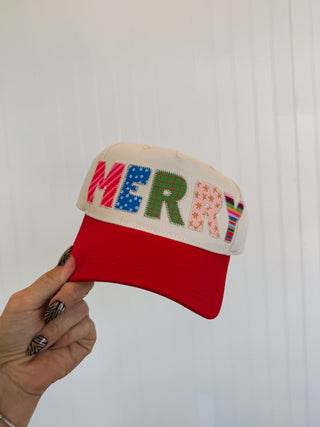 ETTA OG | patchwork merry trucker hat
