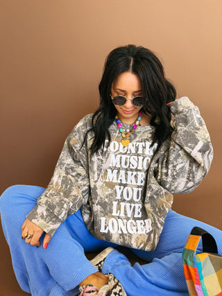 ETTA OG | country music camo sweatshirt