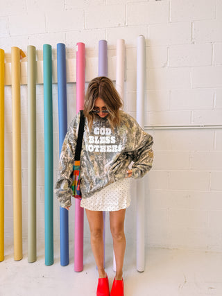 ETTA OG | god bless mothers camo sweatshirt