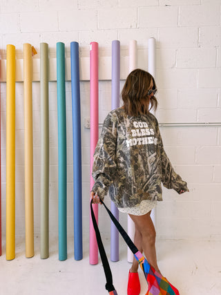 ETTA OG | god bless mothers camo sweatshirt