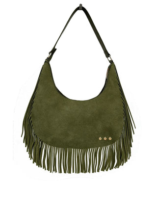 PRETTY SIMPLE | loretta fringe bag - olive