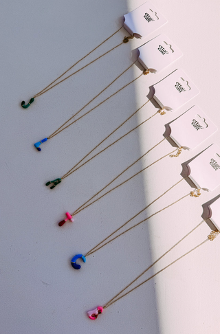 ETTA OG | color block initial necklace