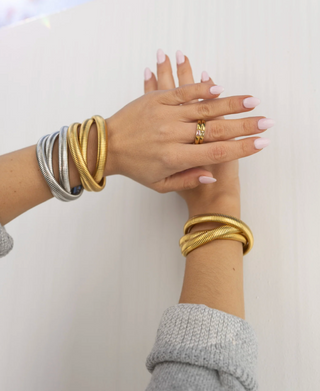 beljoy | triple stack bracelet - silver