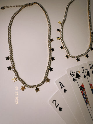 beljoy | julietta star charm tennis necklace